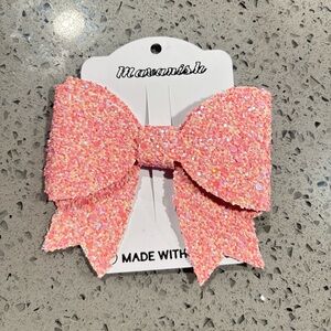Mavanwish Sparkling Pink Bow Hair Clip